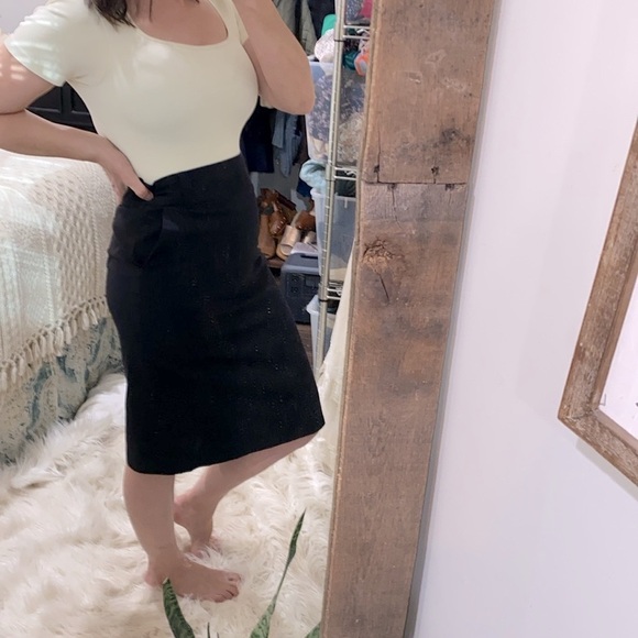 Banana Republic pinstriped skirt size 6 career - Picture 2 of 7